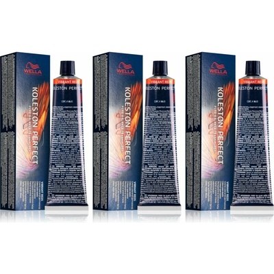 Wella Professionals Koleston Perfect ME+ Wella Professionals Koleston Perfect ME+ Vibrant Reds permanentní barva na vlasy 3 x 60 ml