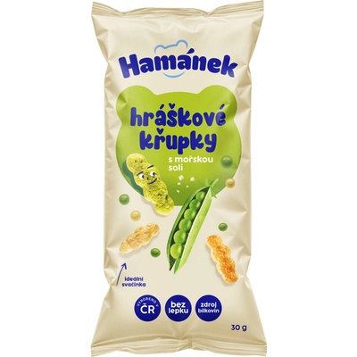Hamánek proteinové chrumky hrachové lusky a morská soľ 30 g