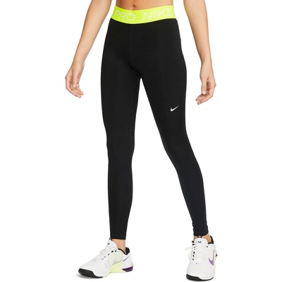 Nike Клинове Nike Pro Women s Mid-Rise Mesh-Paneled Leggings Черен Velikost XS