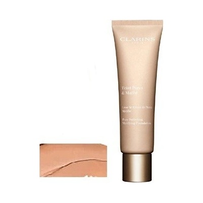 Clarins Teint Pores and Matite matující tekutý make-up 4Nude Amber 30 ml