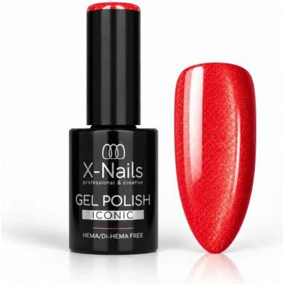 Iconic Gel lak Crimson Spark třpytivě červený 5 g