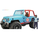 Bruder 2541 Jeep WRANGLER Cross Country modrý s figurkou jezdce