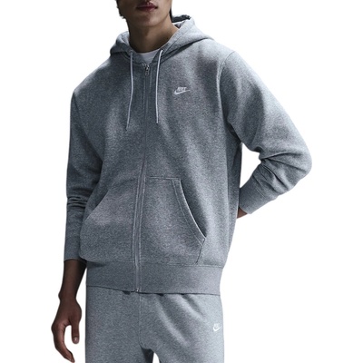 Nike CLUB BB FZ Hoodie šedá FN3861-063
