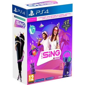 PLAION Let's Sing 2025 [Double Mic Bundle] (PS4)