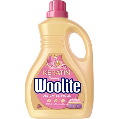 Woolite Keratin prací gel svetry vlna hedvábí jemné tkaniny 1,8 l