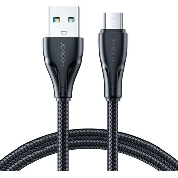 JOYROOM Кабел за бързо зареждане и трансфер на данни Joyroom Surpass Series, USB към micro USB, 2.4A, 2m, черен (S-UM018A11) (S-UM018A112B)