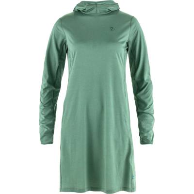 Fjällräven Дамска рокля Fjällräven Women's Abisko Sun-Hoodie Dress - Patina Green - размер XXS (134-1680-0211)