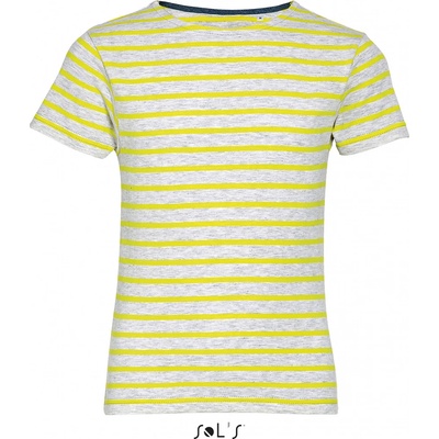 Dětské pruhované tričko Miles Ash/Lemon