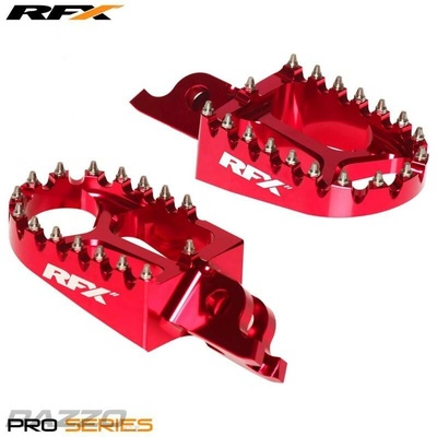 Duralové stupačky RFX Pro Series Footpegs Honda CR125 CR250 / CRF250R CRF450R Red