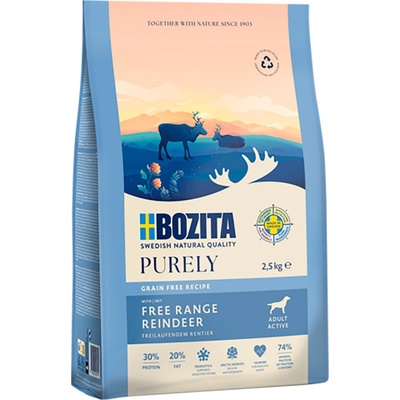 Bozita Dog Purely Adult Active Grain Free Reindeer 2 x 11 kg