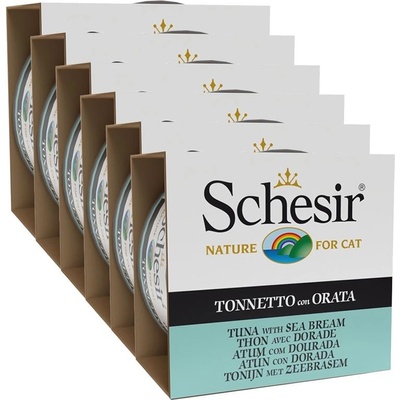 Schesir cat tuniak a pražma v želé 6 x 85 g