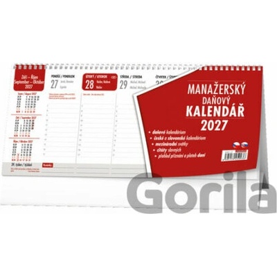Manažerský daňový stolní Baloušek 2027
