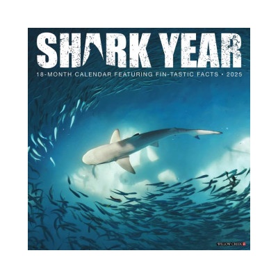 Shark Year 2026 12 X 12 Wall Calendar
