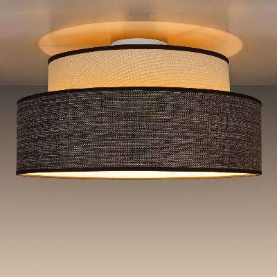 BELIS Плафон GRACE 1xE27/60W/230V Ø 40 см кремав/кафяв (BE0896)