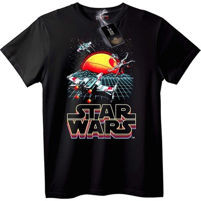 NOONEBRAND Тениска Star Wars Ретро Космически Кораби - XL, White