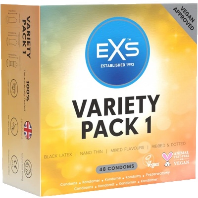 EXS Condoms Variety Pack 1 48 pcs