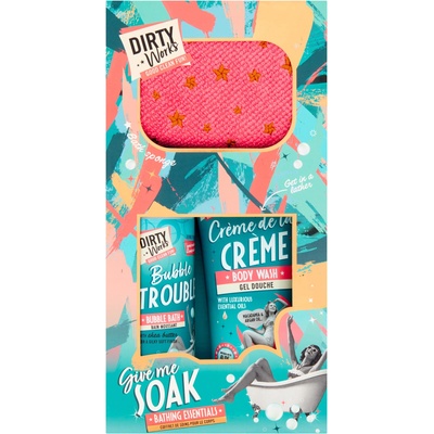 Dirty Works Подаръчен комплект Give me Soak, 3 части