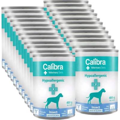Calibra Veterinary Diets Dog Hypoallergenic Insect & Salmon 24 x 400 g