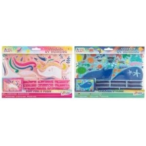 OMEGA TOYS Sticker By Number, 2 ass , 26x21 cm