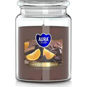 BISPOL Ароматна свещ Bispol Aura - Chocolate and Orange, 500 g (snd99-340)