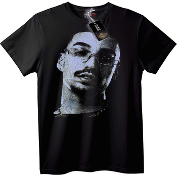 NOONEBRAND Тениска Пиксел арт портрет - 2XL, Black