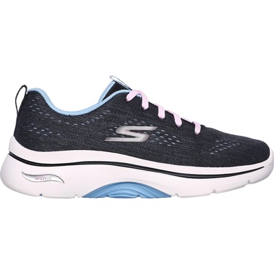 Skechers Дамски маратонки Skechers Arch Fit Engineered Mesh Lace Up Runners Womens - Black/Blue