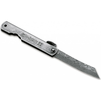 HIGO KINZOKU DAMASCUS Folding Knife 7.5 cm