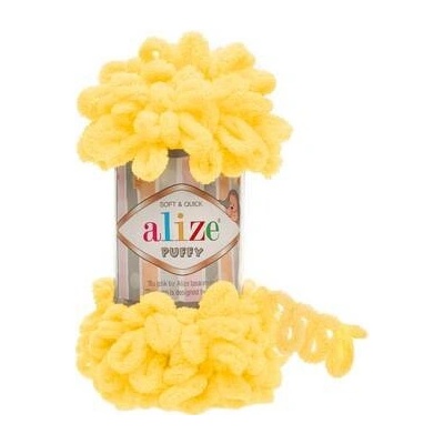 Příze Alize Puffy 216 - žlutá
