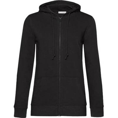 B & C dámská mikina na zip WW36B Black Pure