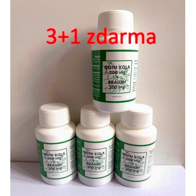Petr Vácha Gotu Kola 200 mg + Brahmi Bacopa 200 mg 100 tablet Akce 3 + 1 400 tablet