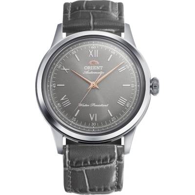 Orient RA-BB0006N - Мъжки, Автомат, 38.4mm, Сив, Розово злато, Кожа, 3 ATM - Classic