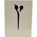 Sibel Hedgehog stojan na nožnice s nylonovými vláknami biely