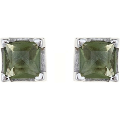 My Moldavite Stříbrné náušnice s vltavíny 2195-3
