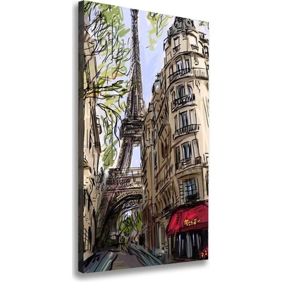 Vertikálny foto obraz na plátne Eiffelová veža Paríž 50x100 cm