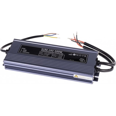 T-LED LED zdroj (trafo) 24V 500W IP67 SLIM 056234