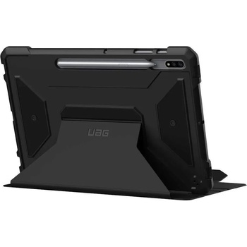 Image 1 of Urban Armor Gear Gear Metropolis Case - удароустойчив хибриден кейс от най-висок клас за Samsung Galaxy Tab S8 Plus, Galaxy Tab S7 Plus (черен)