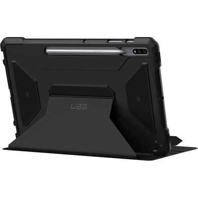 Urban Armor Gear Gear Metropolis Case - удароустойчив хибриден кейс от най-висок клас за Samsung Galaxy Tab S8 Plus, Galaxy Tab S7 Plus (черен)