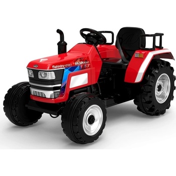 Mamido elektrický traktor Mahindra XXL červená