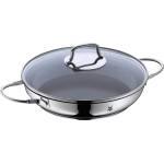 WMF Devil Serving Casserole Induction 26 cm with Glass Lid, Oven-Safe Pan, Serving Pan, Cromargan Stainless Steel Coated, Ceramic Coating, Oven-Safe - 738706290 (738706290)