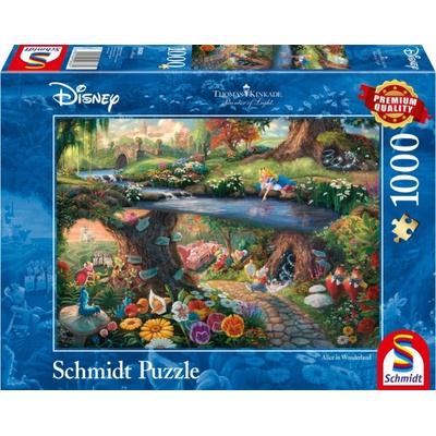 Schmidt Spiele Puzzle Schmidt Thomas Kinkade Disney Alice In Wonderland 1000pc (sch9636)