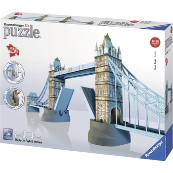 Ravensburger 3D пъзел Ravensburger от 216 части - Тауър Бридж, Лондон (12559)