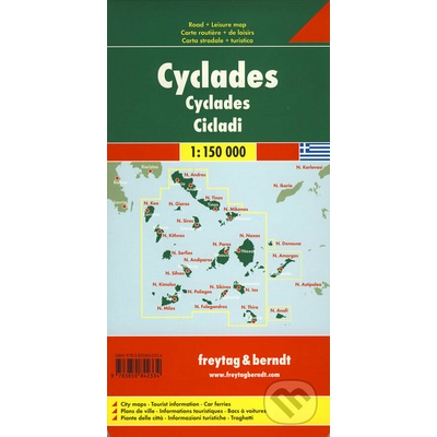 KYKLADEN KYKLADY ŘECKO ČÍSLO 10 MAPA FB 1:150 000