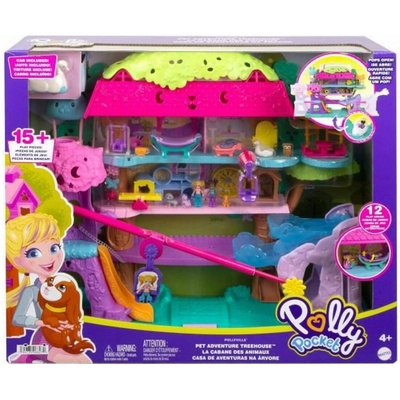 Mattel Polly Pocket Pollyville Zvířecí dobrodružství Domeček na stromě
