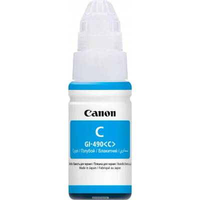 Canon ОРИГИНАЛНО МАСТИЛО canon gi-490 cyan (70ml) (0664c001)