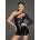 Noir Handmade F199 Asymmetrical Powerwetlook Minidress L