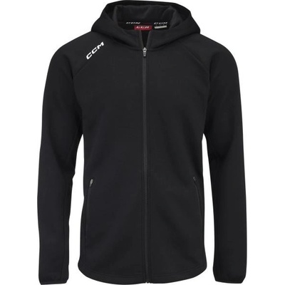 CCM mikina Locker Room Full Zip Hoodie JR tmavě modrá