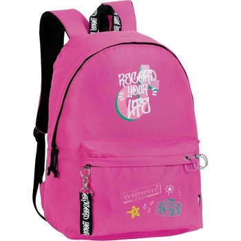 Unkeeper Ученическа раница Unkeeper - Record Your Life, Розова (DKT64810)