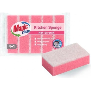 Magic Clean Гъба домакинска недраскаща 4+1 бр (HSSF925)