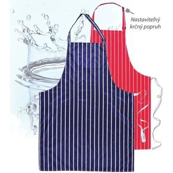 Voděodolná kuchařská zástěra PORTWEST modrá / červená Modro-bílá P-S849BW