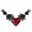 Alchemy gothic Колие ALCHEMY GOTHIC - Bloodheart Rose - P746